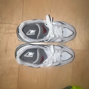 New Balance Gray and White Sneakers